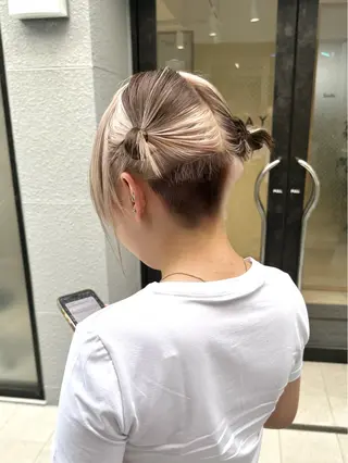 ショート ササキカズマ〻透明感 〻色落ち〻赤み消しのヘアスタイル
