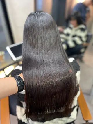 ロング カラー 髪質改善/堀江 ケアカラーtoshiのヘアスタイル