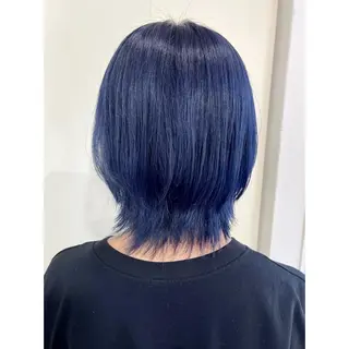 セミロング カラー ヘアアレンジ 🦋エクステ/透明感 カラー🦋宮川莉央のヘアスタイル