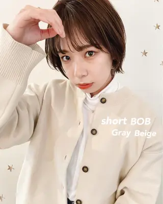 ショート カラー 市川 千夏のヘアスタイル