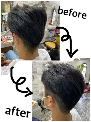 ショート メンズ 大坪 拓斗のヘアスタイル