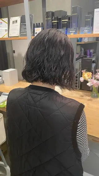 ミディアム パーマ レイヤー/メンズ /佐藤あいら🧳👔のヘアスタイル