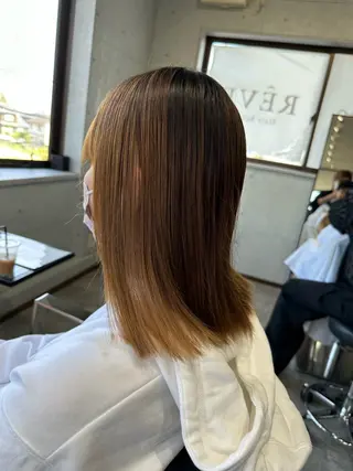 セミロング REVE美容室 REVEマツエクのヘアスタイル