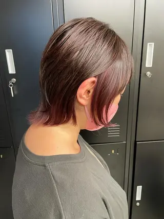 ショート 韓国風レイヤー ハイトーンRYOTAのヘアスタイル