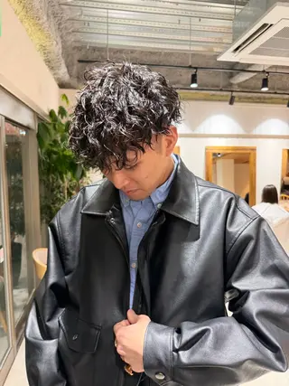 パーマ メンズ 🩵ボブ/レイヤー /髪質改善🩵のヘアスタイル