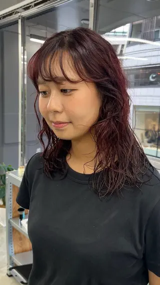 カラー 酒井 美里のヘアスタイル