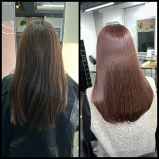 ロング カラー パーマ 髪質改善⭐️縮毛矯正 中野⭐️Rinaのヘアスタイル