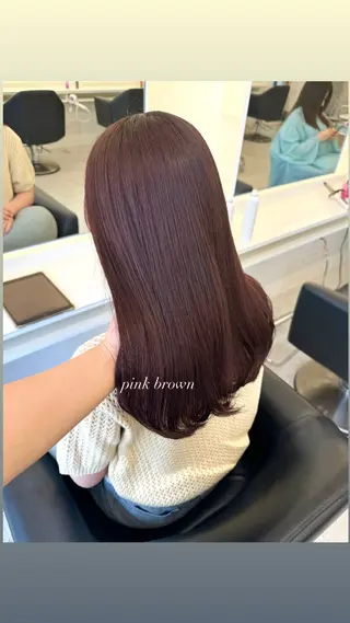 ロング ParveMix 宮﨑 梨里のヘアスタイル