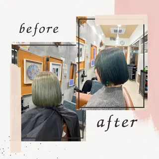 ミディアム ブリーチカラー/ 寺口佳希のヘアスタイル