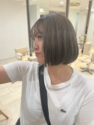 ショート カラー 🌝ぷる艶ハイトーン 柔らかヘア🍅まあやのヘアスタイル