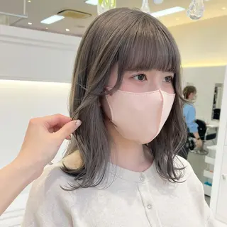 ミディアム カラー GOODDAY ヘアサロンのヘアスタイル