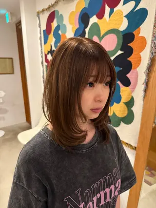 ミディアム 山口 ゆいのヘアスタイル