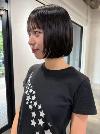 ショート 🌵ボブ/切りっぱな し/ショート藤長芽生のヘアスタイル