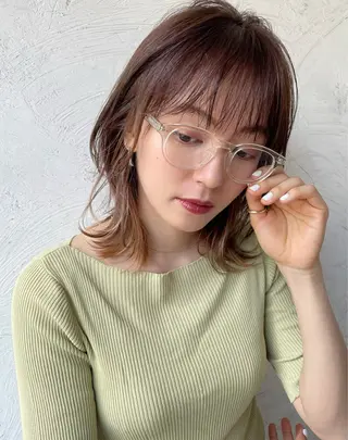 ショート カラー パーマ ヘアアレンジ ✂️ボブ/レイヤー /艶カラー🌷喜美花のヘアスタイル