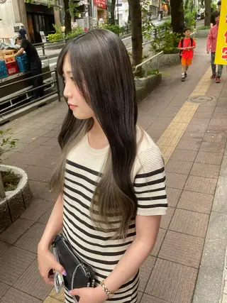 ロング 渋谷/フェード/ 國分 翔のヘアスタイル