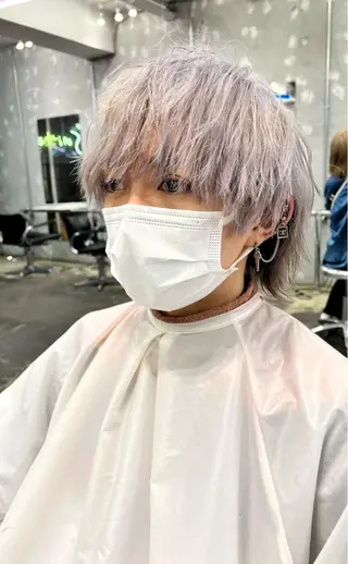 ショート カラー ヘアアレンジ メンズ 🐺ウルフの神🐺 /カラー/けいすけのヘアスタイル