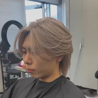 カラー メンズ メンズハイライト／ メンズブリーチカラーのヘアスタイル