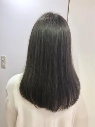 セミロング カラー 🤍ムラ修正ブリーチ 🤍原宿/YUUのヘアスタイル