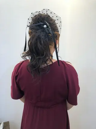 ヘアアレンジ ツノガイ エリのヘアスタイル