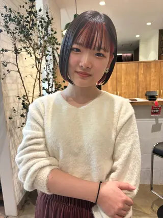 ショート カラー ヘアアレンジ ❣️倉敷❣️美髪 カラー能登一成のヘアスタイル