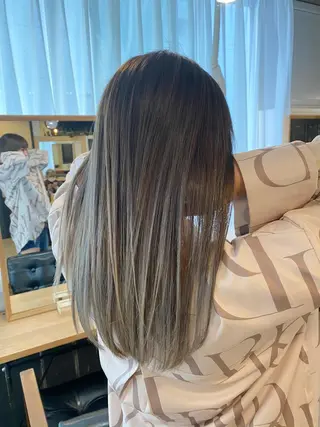 セミロング カラー ヘアアレンジ 綺麗な髪質にしたい方 限定🌈清水 祥のヘアスタイル