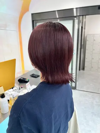 ミディアム カラー パーマ ヘアアレンジ メンズ 🤍透明感カラー🤍 似合わせ🤍AINEのヘアスタイル