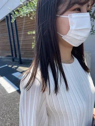 セミロング 梶原 真帆のヘアスタイル