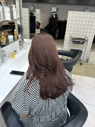 カラー 透明感ベージュ🤎 ナチュラルレイヤーのヘアスタイル