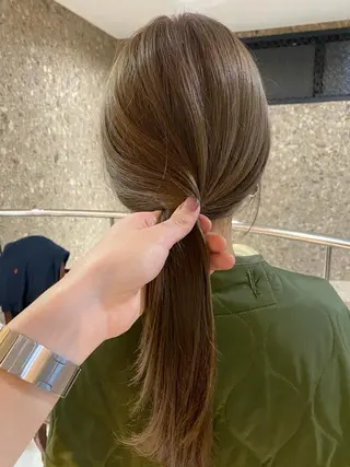 ロング カラー Pia ツボイ ケイタのヘアスタイル