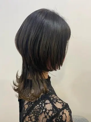 ミディアム カラー 桝本 由佳のヘアスタイル