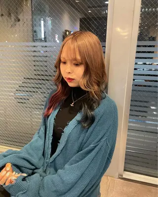 セミロング カラー 勝利/韓国 /透明感のヘアスタイル