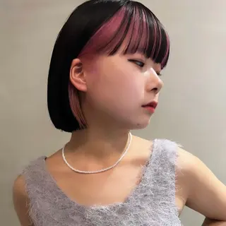 ショート カラー ブロンド／ブリーチ 【SITY.】のヘアスタイル