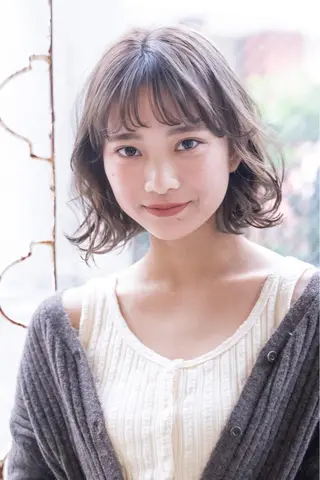 ミディアム カラー ヘアアレンジ 山崎 澪 レイヤーカット/大宮のヘアスタイル