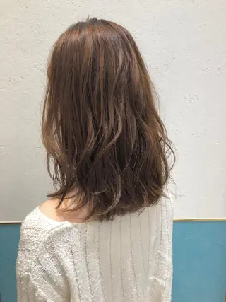 ミディアム カラー パーマ Lond labのヘアスタイル