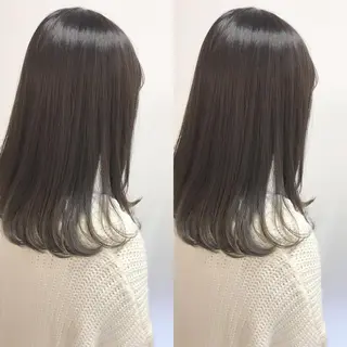 ミディアム カラー 嶋佐 昌大 シマサマオのヘアスタイル