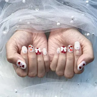 ネイル パーツ全部¥110 サロンミミのネイルデザイン