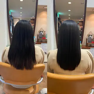 ロング サプリームヘア 飯田みち瑠のヘアスタイル