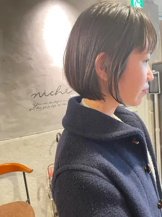 ミディアム さの あやねのヘアスタイル