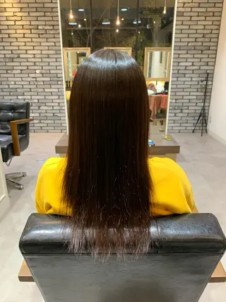 ロング 地毛風ストレート/ 髪質改善/榎本流行のヘアスタイル