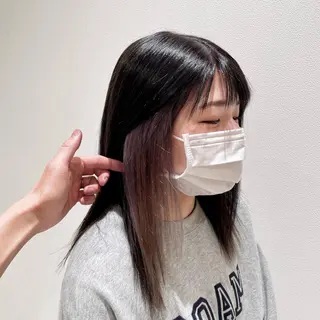 セミロング カラー ✨髪質改善🎨 杉本賢人のヘアスタイル