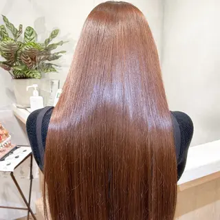 セミロング カラー 艶透明感カラー/ ルーズパーマ/田中のヘアスタイル