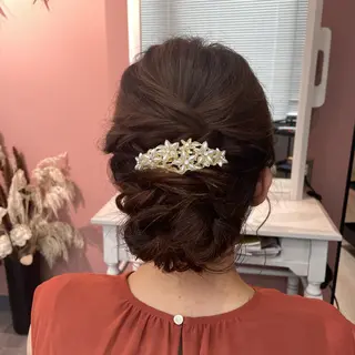 セミロング ヘアアレンジ Hair Labo ASH  あみん♡のヘアスタイル