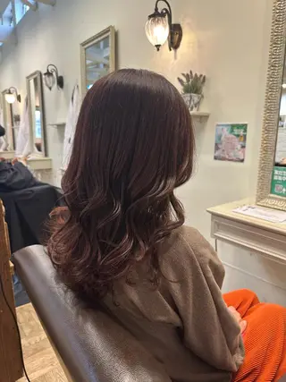 ロング カラー 久田 知奈梨のヘアスタイル