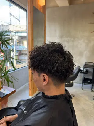 ショート パーマ ヘアアレンジ メンズ _White泉佐野店所属・佐々木  まゆかのヘアスタイル