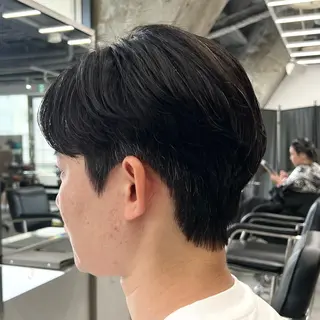 ショート パーマ メンズ メンズパーマ/波巻き 新潟/万代/夏芽🎀のヘアスタイル