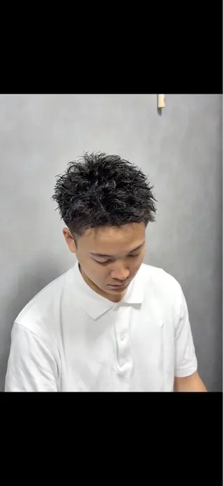 ショート パーマ メンズ メンズパーマ特化 美容師kouyaのヘアスタイル