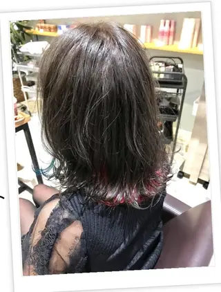 ミディアム カラー パーマ ヘアアレンジ メンズ キッズ ネイル マツエク・マツパ EnBlesS西宮 マンツーマン神道有基のヘアスタイル