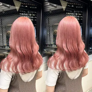 セミロング カラー fuka/梅田/ ミルクティーベージュのヘアスタイル