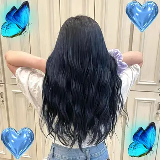 セミロング カラー 梅田美容室/ ウルフカットのヘアスタイル