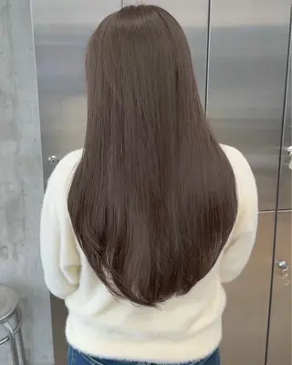 ロング カラー 高橋大樹/グレージュ 透明感/髪質改善のヘアスタイル
